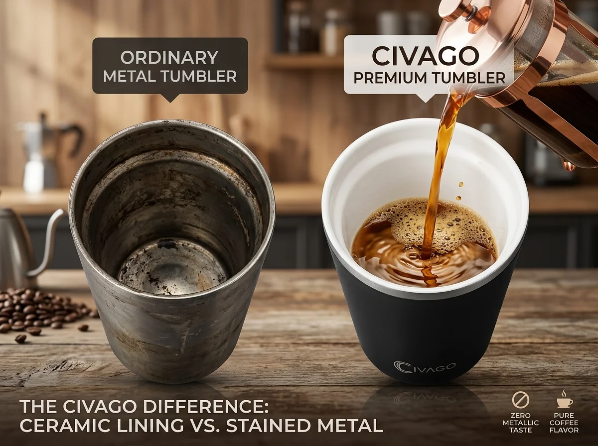 Perbandingan Lapisan Keramik CIVAGO vs Metal Biasa